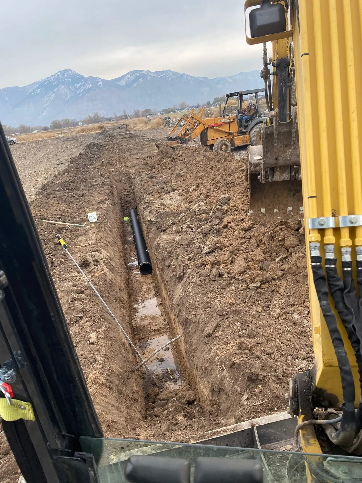 French drain installation detail 3